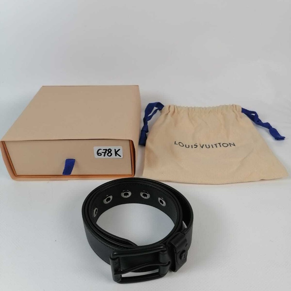 New Authentic Louis Vuitton Voyager 35 MM Black Belt size 34" / 85 cm - Picture 12 of 12